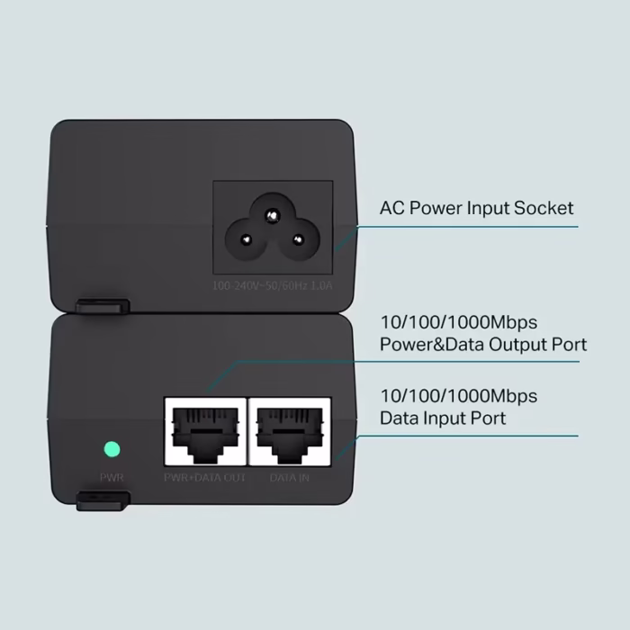 TL POES Inyector PoE Gigabit | Alimentación y Datos por Ethernet | TP Link  Inyector PoE Gigabit TL POES TP Link Inyector PoE Plus para cámaras de seguridad inyector poe para Access point  HD Multimedia PERU SAC