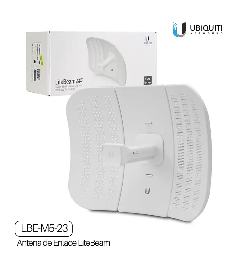 LBE-M5-23 LiteBeam Ubiquiti - Antena Direccional para Exterior de 23dBi 5ghz