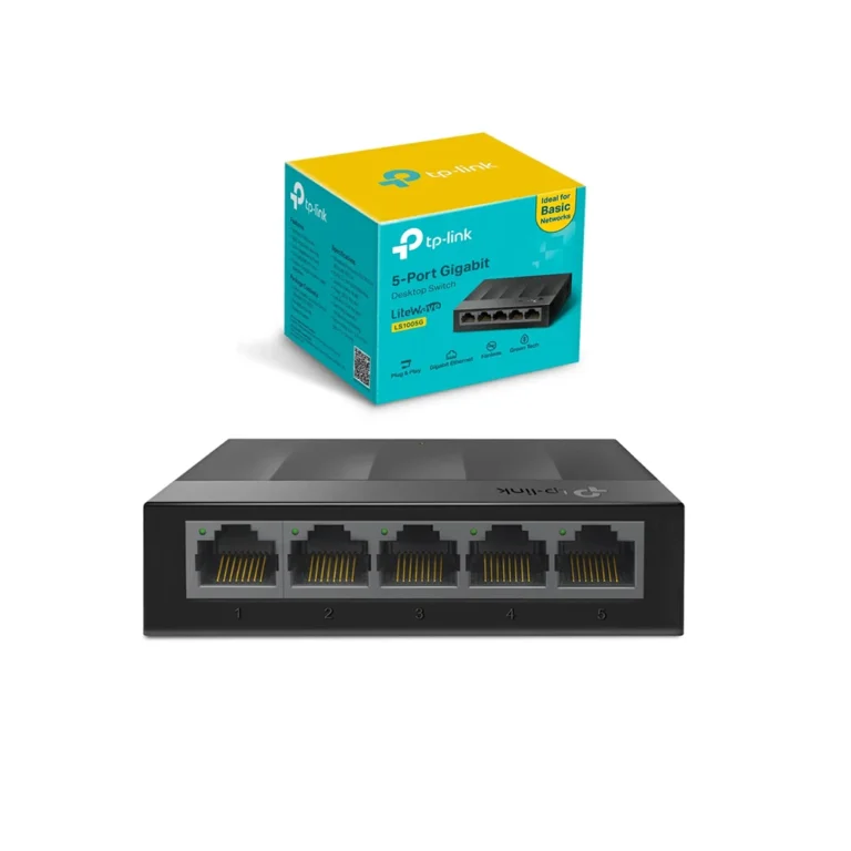 LS1005G Switch de Red Gigabit de 5 Puertos TP-Link Switch de Escritorio de 5 Puertos 10/100/1000Mbps, Switch Gigabit de 5 Puertos 10/100/1000Mbps LS1005G
