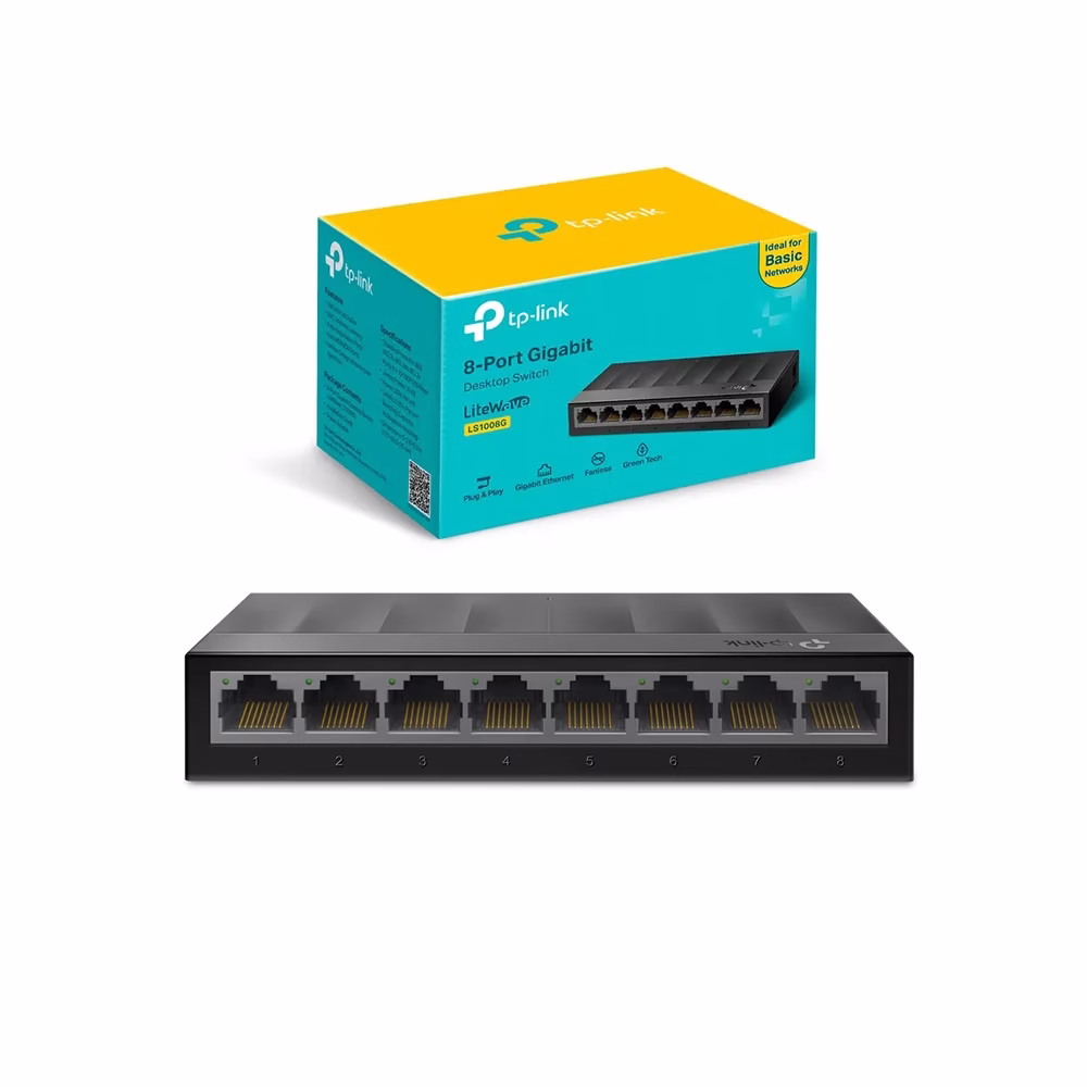 LSG Switch de Red Gigabit de  Puertos TP Link Switch de Escritorio de  Puertos Mbps Concentrador Gigabit de  Puertos Mbps LSG