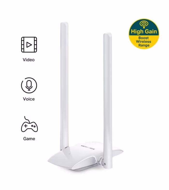 Adaptador USB Wi Fi MWUH con antenas de Alta Ganancia a Mbps   Mercusys