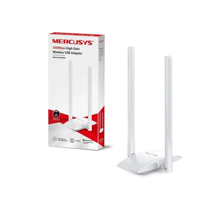 MW300UH Adaptador USB Inalámbrico N300 - Mercusys Adaptador USB Wi-Fi MW300UH con antenas de Alta Ganancia a 300Mbps - Mercusys