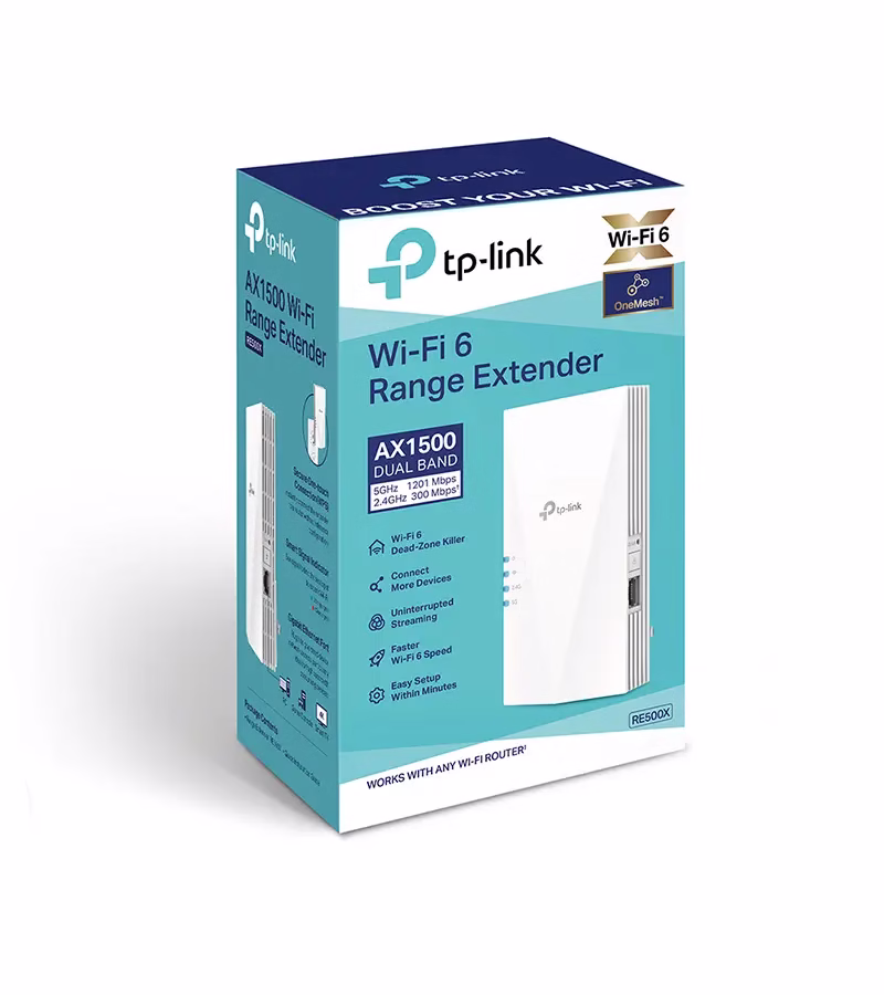REX Repetidor WiFi AX Extensor Inalámbrico Doble Banda TP Link