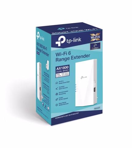 RE600X Repetidor WiFi6 AX1800 Extensor Inalámbrico Doble Banda TP-Link