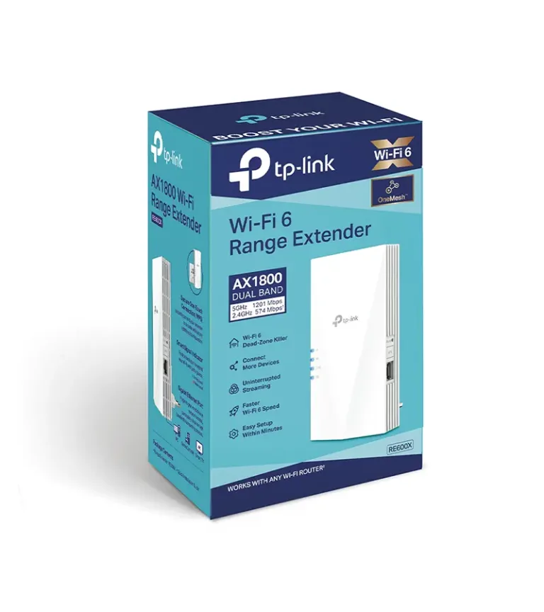 RE600X Repetidor WiFi6 AX1800 Extensor Inalámbrico Doble Banda TP-Link