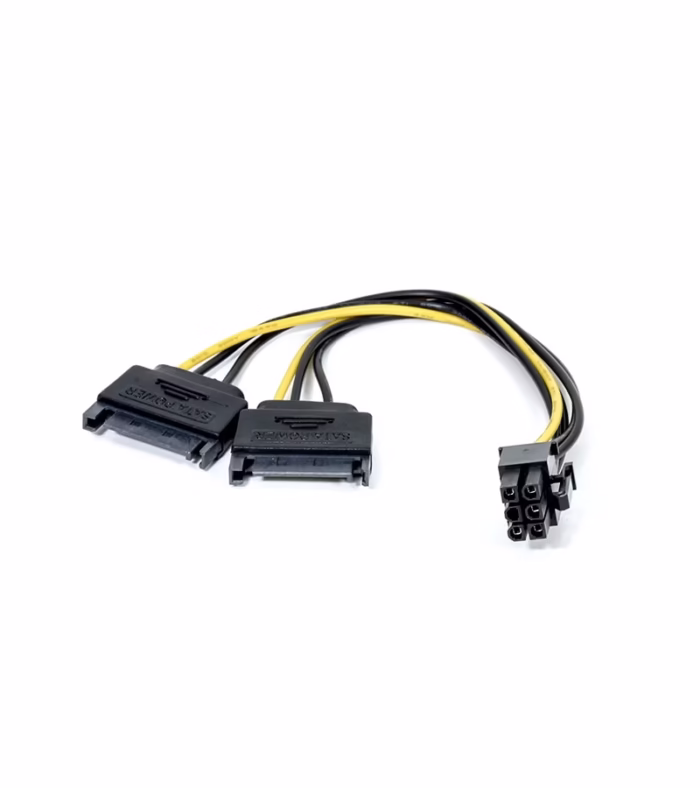 Cable Adaptador para Tarjeta de Video Doble SATA a  Pines PCI e ADP  Adaptadores de convertidor de gráficos  SATA  pines a  pines PCI E PCIE ExpressCM