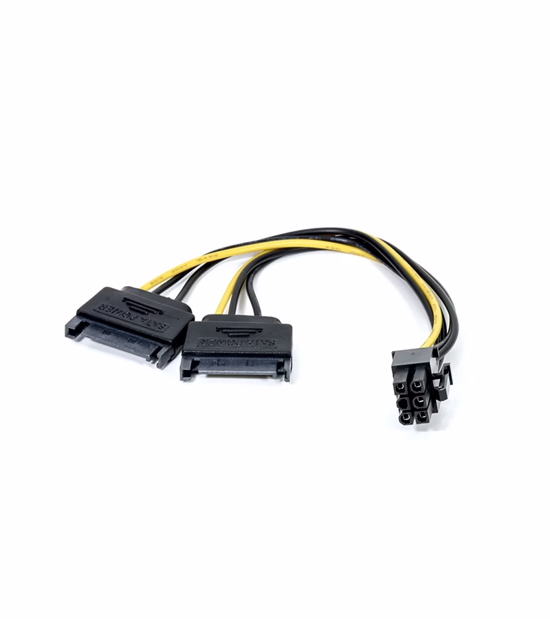 Cable Adaptador para Tarjeta de Video Doble SATA a  Pines PCI e ADP  Adaptadores de convertidor de gráficos  SATA  pines a  pines PCI E PCIE ExpressCM