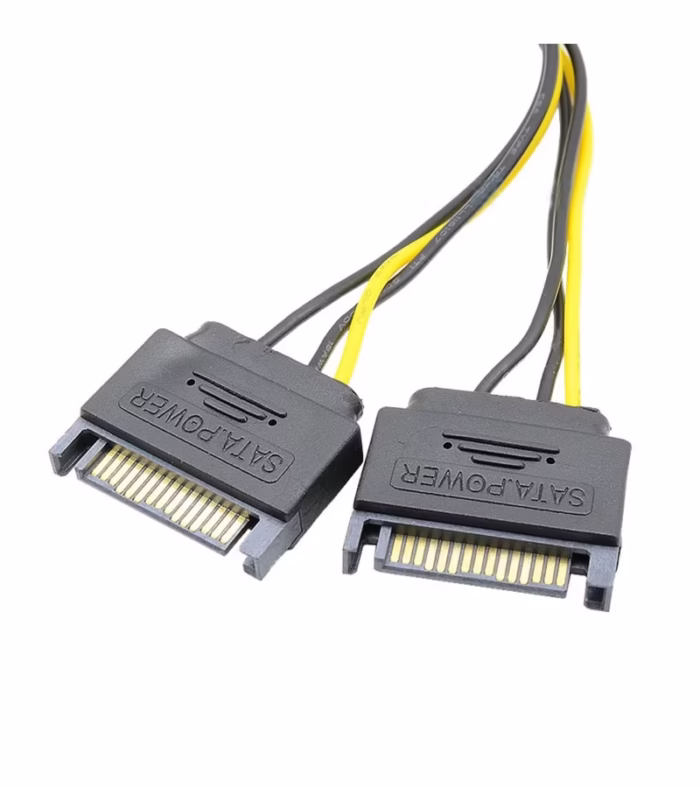 Cable Adaptador para Tarjeta de Video Doble SATA a  Pines PCI e ADP  Adaptadores de convertidor de gráficos  SATA  pines a  pines PCI E PCIE ExpressCM