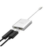 Adaptador USB C a HDMI y DP - Orico XD-CFHD4, Cable convertidor USB C a Displayport