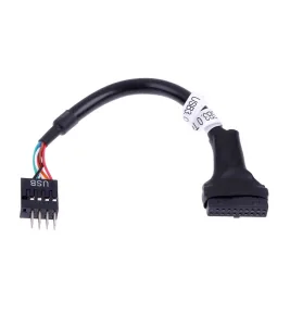 Cable adaptador de cabezal de placa madre, 9 Pines Macho a USB 3.0 20 Pines Hembra