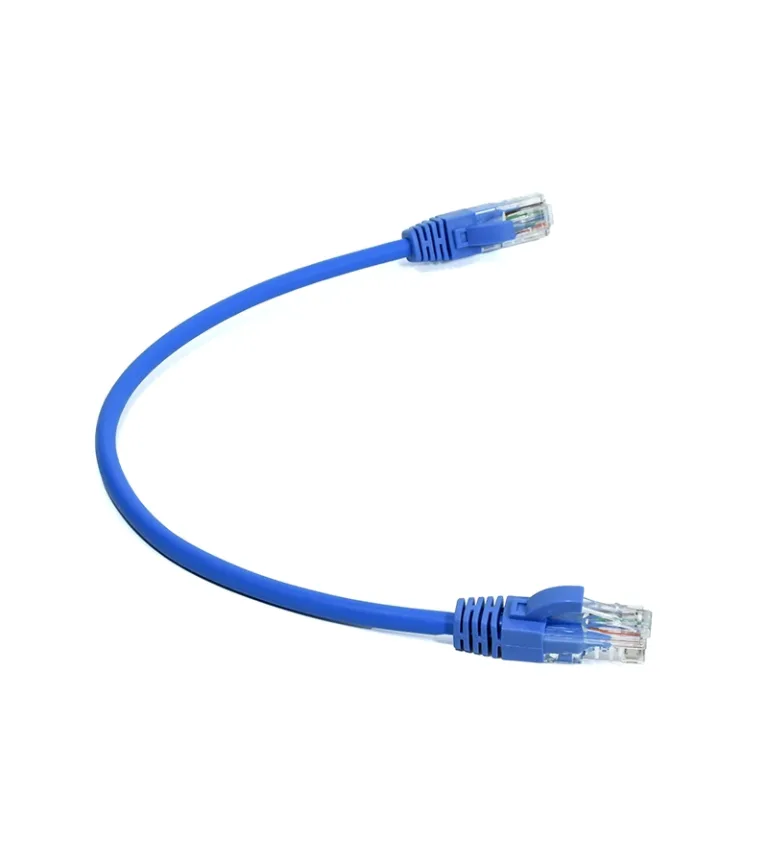 Cable Patch Cord Cat6 de 30cm con chaqueta LSZH LT USA LTT-PC6-0.30, Latiguillo de RED Cat6 color Azul de 30 Centímetros LT USA, Cable de Red Gigabit de 30CM