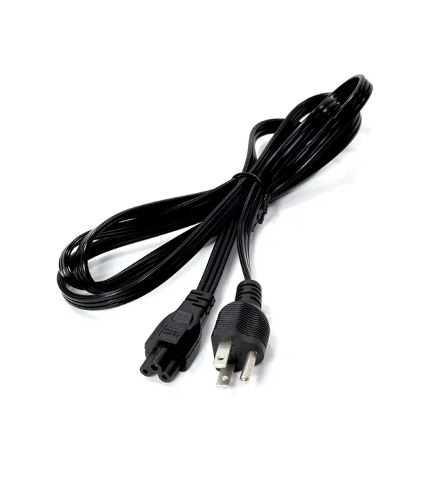 Cable de Poder NEMA 5-15 a IEC320 C5 de 1.8MT Plano, Cable de Poder para Adaptador de Laptop Trautech PE-AC0053