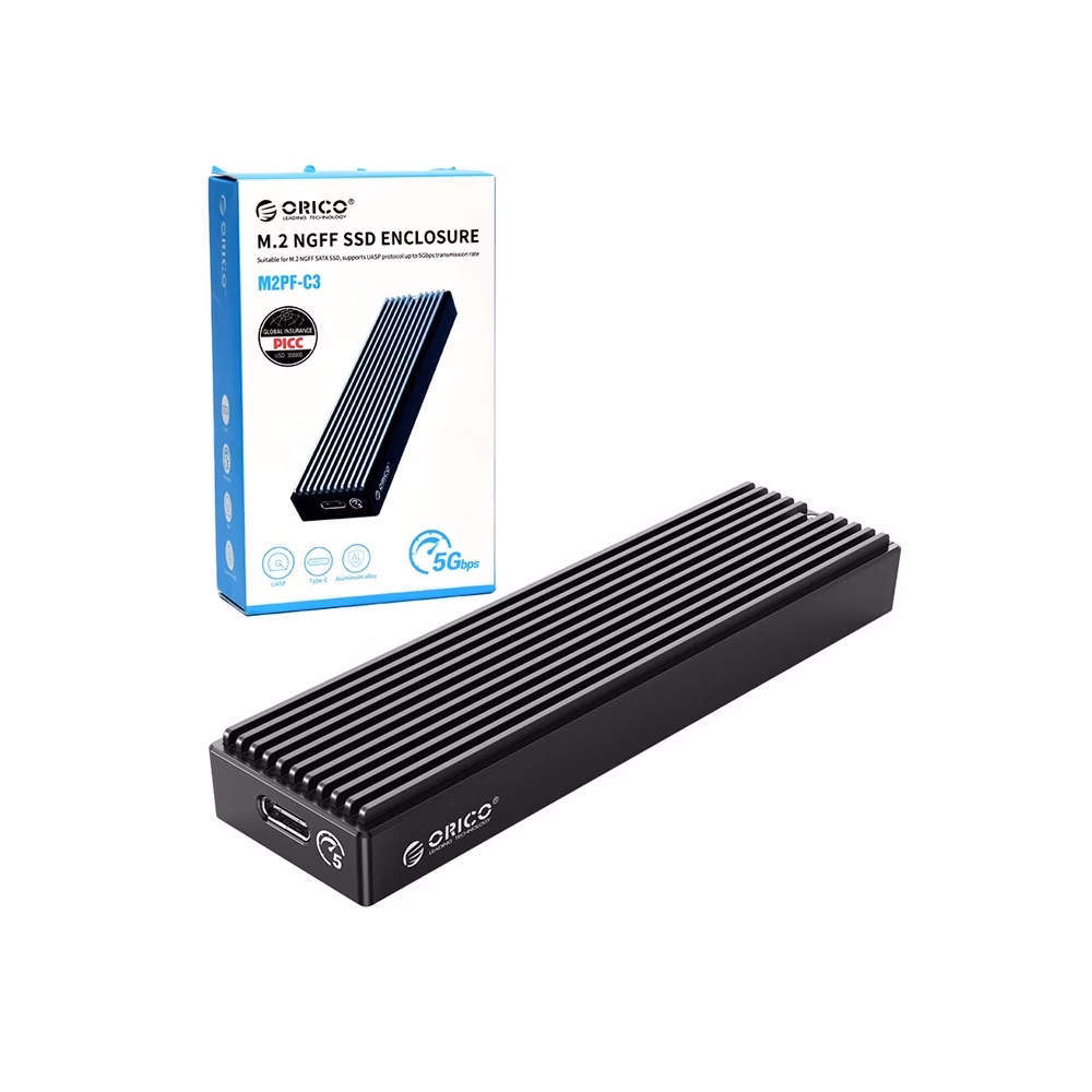 Carcasa para Disco M NGFF SATA Orico MPF C Case NGFF M SSD Gbps USB GEN  con soporte hasta TB Carcasa para discos M SATA NGFF a USB Tipo C   Orico MPF C