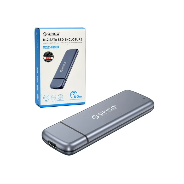 Carcasa para Disco M2 SSD NGFF SATA Orico M2L2-N03C3 Case M2 a USB C - Orico M2L2-N03C3, Enclosure M.2 SATA NGFF a USB Tipo C, Carcasa para Discos M2 a USB