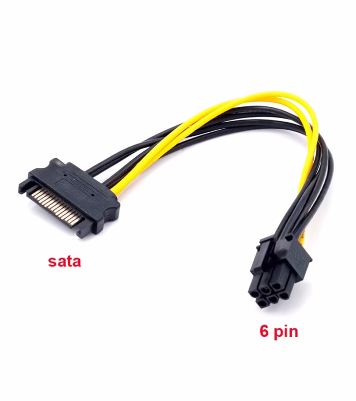 Cable Adaptador para Tarjeta de Video SATA a  Pines PCI e ADP  Adaptadores de convertidor de gráficos SATA  pines a  pines PCI E PCIE Express CM Cable Adaptador SATA macho a  Pines PCI express para GPU
