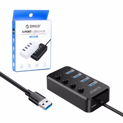 HUB USB  de  Puertos Orico TSU A HUB USB  de  Puertos con Cable de MT   Orico TSU A Concentrador USB  de  Puertos con Toma Independiente y Cable de  Metro