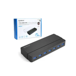 HUB de 7 Puertos USB 3.0 Orico H7928-U3 Concentrador USB 3.0 de 7 Puertos a 5Gbps con Adaptador de 12V2A - Orico H7928-U3, HUB USB 3.0 de 7 Puertos con Fuente DC