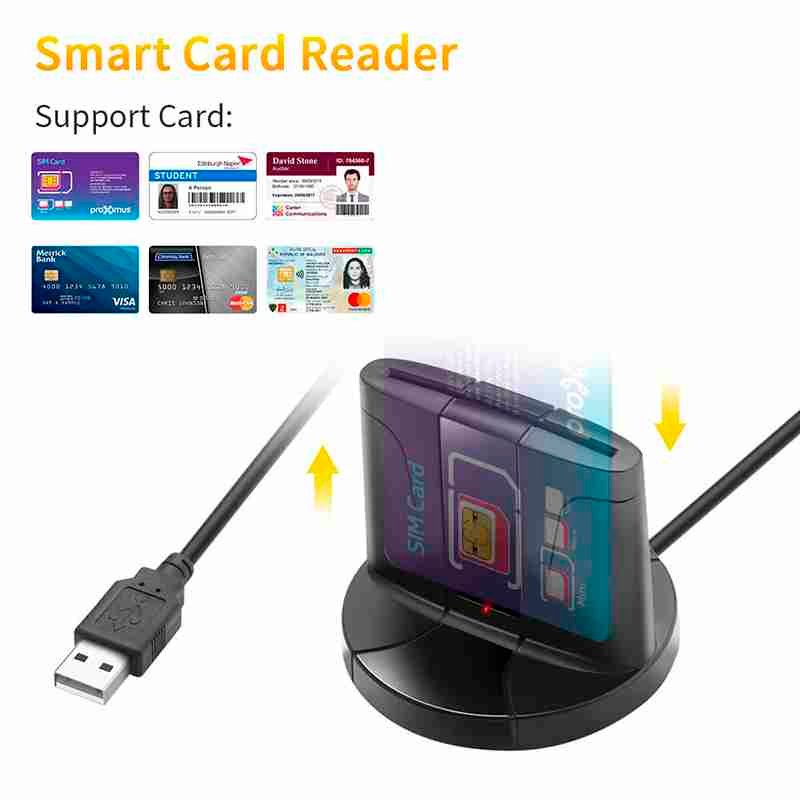 Lector de Tarjetas Electrónicas o DNIe, CAC Smart Card Reader Trautech PE-CR0034