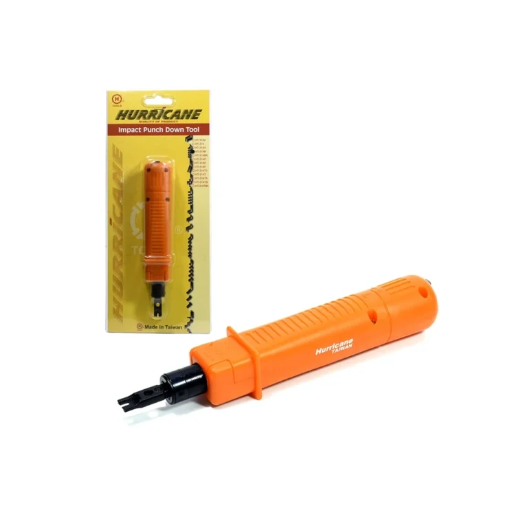 Ponchador de Impacto para Jack RJ45 Keystone - Hurricane HT-314B Impact Punch Down Tool o Ponchador para Keystone Cat5e Cat6 Cat6A - Hurricane HT-314B, Impact Tool