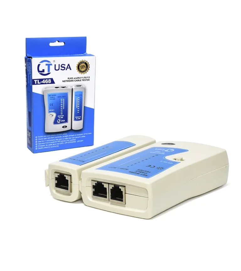 Probador de Cable de RED LT USA LT-468, Lantester LT USA LT-468 para Rj45 Cat5e Cat6 Cat6A (UTP, STP, SFTP), Testeador de Cable de RED