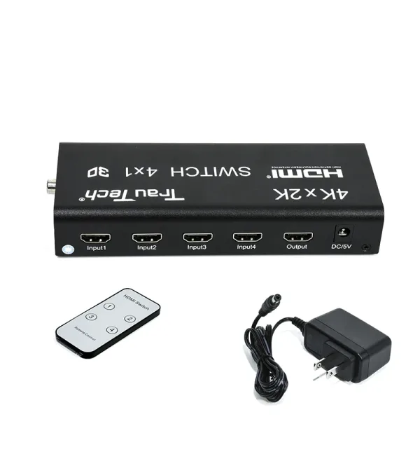 Selector HDMI 4x1 con Extractor de Audio Trautech PE-HD0057