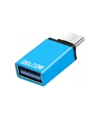 Adaptador USB 3.0 Hembra a USB Tipo C Macho - OTG Conversor Delcom DTCA-002