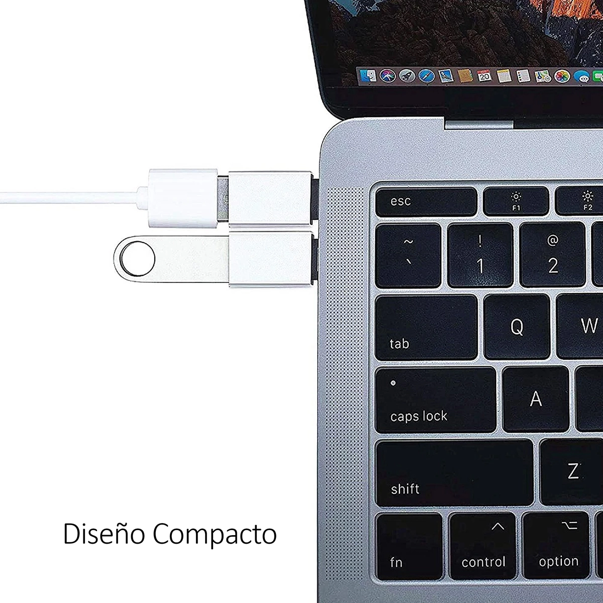 Adaptador OTG Tipo C Delcom DTCA-002 | Conecta USB a tu Celular o Tablet | Transfiere Archivos Fácilmente, Hd Multimedia PERU SAC