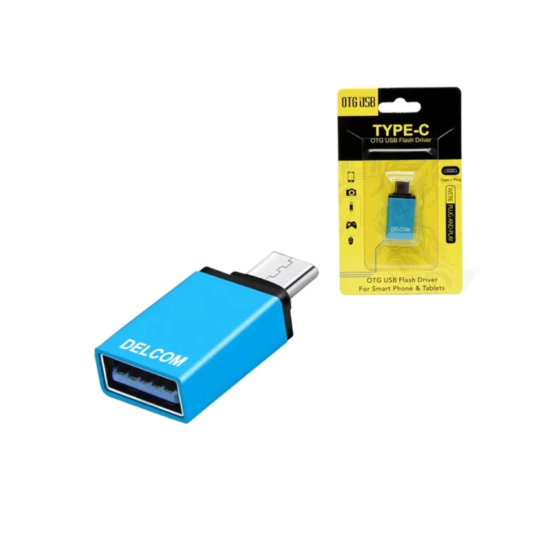 Adaptador OTG Tipo C Delcom DTCA-002 Adaptador USB 3.0 Hembra a USB Tipo C Macho - OTG Conversor Delcom DTCA-002
