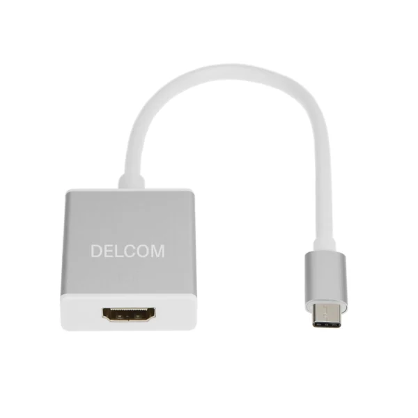 Adaptador USB-C a HDMI 4K Delcom DL-C010: ¡Conecta tu Dispositivo USB-C a una Pantalla HDMI!, Tipo C a HDMI 4K