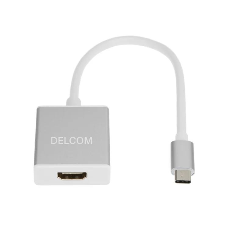 Adaptador USB-C a HDMI 4K Delcom DL-C010: ¡Conecta tu Dispositivo USB-C a una Pantalla HDMI!, Tipo C a HDMI 4K
