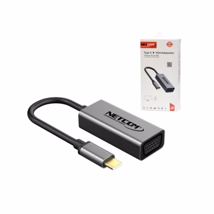 Adaptador USB C a VGA Netcom PE TA Convertidor USB Tipo C a VGA DB Hembra   Netcom PE TA