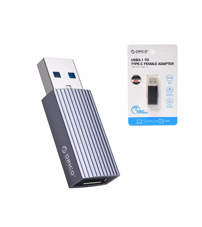 Adaptador USB  Macho a USB Tipo C Hembra Orico AH AC GY BP