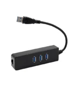 Adaptador USB 3.0 Lan RJ45 Gigabit y 3 Puertos USB 3.0 de 5Gbps - Delcom DCAS006