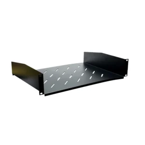 Bandeja Metálica de 2RU LT USA LT-2RU-35CM Bandeja de 2U para Gabinete de Pared LT USA LT-2RU-35CM, Estante fijo con ventilación 2U