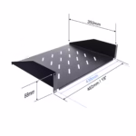 Bandeja de 2U para Gabinete de Pared LT USA LT-2RU-35CM, Estante fijo con ventilación 2U en HD Multimedia PERU SAC