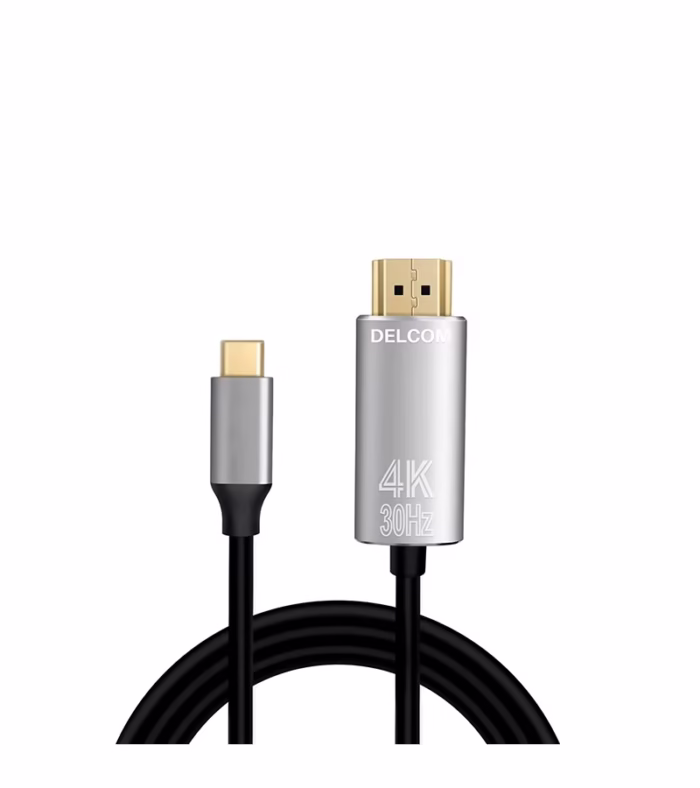 Cable USB C a HDMI K Ultra HD p de MT USB Tipo C a HDMI Khz de  metros Delcom DTCH