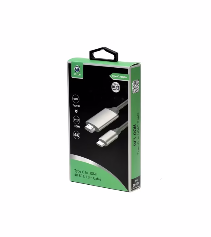 Cable USB C a HDMI K Ultra HD p de MT USB Tipo C a HDMI Khz de  metros Delcom DTCH