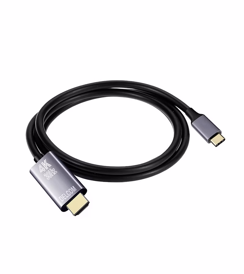 Cable USB C a HDMI K Ultra HD p de MT USB Tipo C a HDMI Khz de  metros Delcom DTCH 
