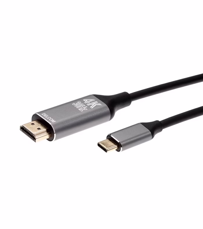 Cable USB C a HDMI K Ultra HD p de MT USB Tipo C a HDMI Khz de  metros Delcom DTCH