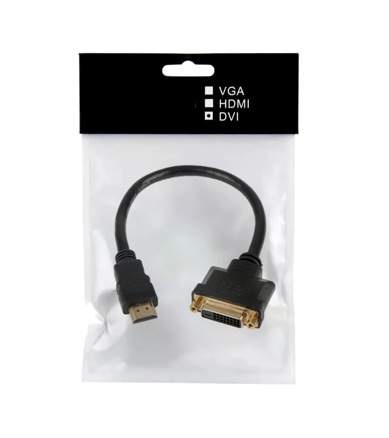 ADAPTADOR DELCOM HDMI-VGA BLACK