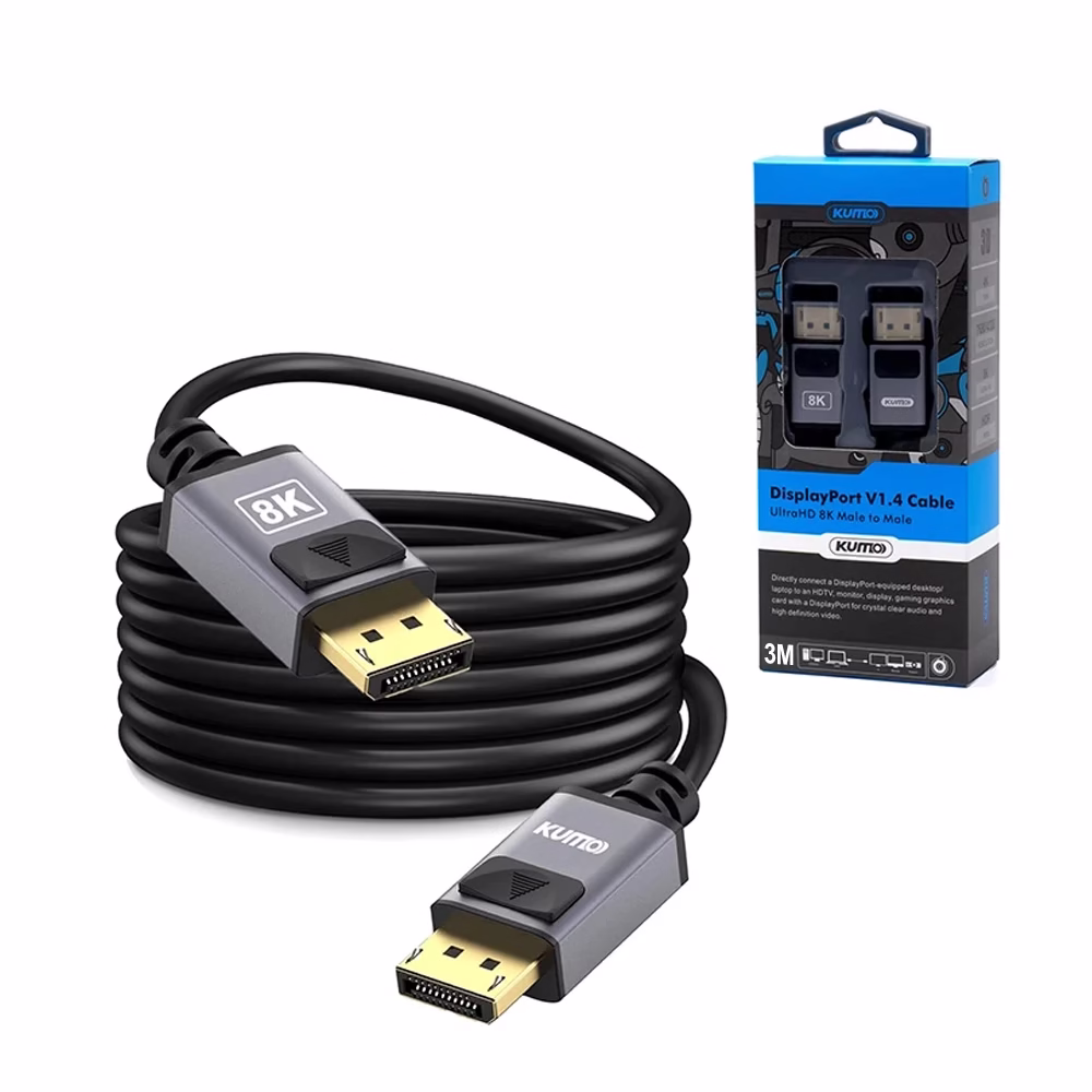 Cable DisplayPort 8K de 3M Kumo STA ADP001 3M 8K____ HD Multimedia PERU SAC Cable DisplayPort K de M Kumo STA ADP M K Cable DisplayPort de Metros K versión Kumo STA ADP M K