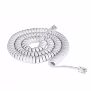 Cable para Auricular de Teléfono de 15FT  TE-15FT-WH