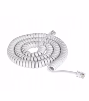 Cable para Auricular de Teléfono de 15FT  TE-15FT-WH