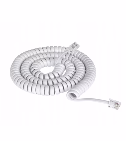 Cable para Auricular de Teléfono de 15FT  TE-15FT-WH