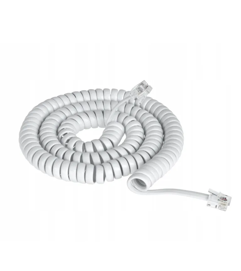 Cable para Auricular de Teléfono de 15FT  TE-15FT-WH