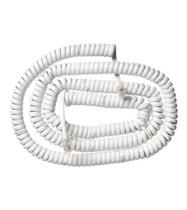 Cable para Auricular de Teléfono de 25FT  TE-25FT-WH