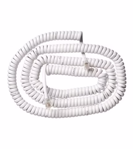Cable para Auricular de Teléfono de 25FT  TE-25FT-WH