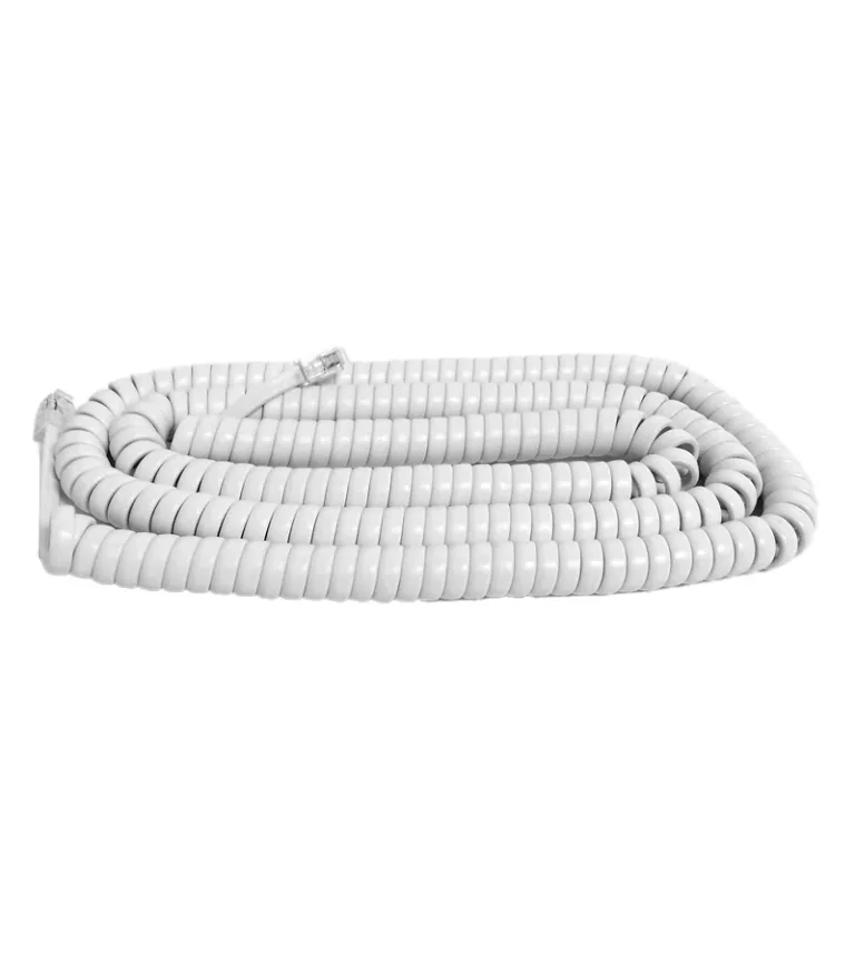 Cable para Auricular de Teléfono de 25FT  TE-25FT-WH