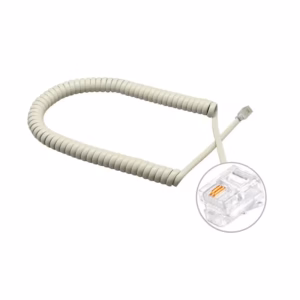 Cable para Auricular de Teléfono de 8FT (crema, Beige)  TE-8FT-BG