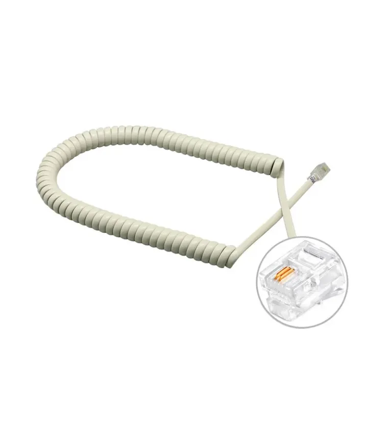 Cable para Auricular de Teléfono de 8FT (crema, Beige)  TE-8FT-BG